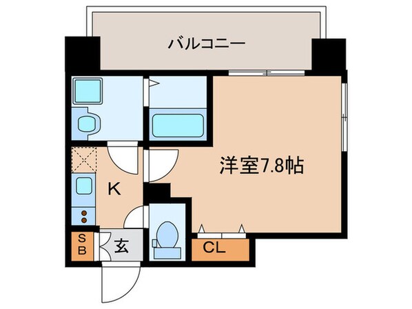 メイクス矢場町Ⅱの物件間取画像